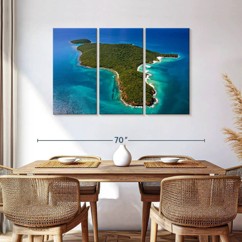 Gillard Island In Puerto Rico, 36" H x 57" W