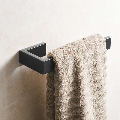 Porte-serviettes de salle de bain à angle simple en acier inoxydable SUS304