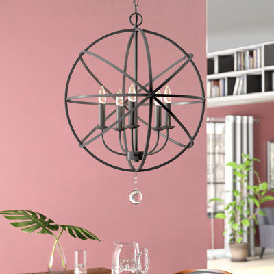 Puma 5 - Light Dimmable Globe Chandelier