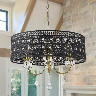 4-Light Drum Chandelier