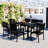 U-Style High-Quality Steel Outdoor Table And Chair Set-1860657044