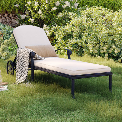 Ignmar Reclining Sun Lounger with Cushion