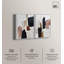 «Smooth Brush Abstract Duo», reproduction d'art sur toile par Art Remedy, cadre blanc, 36 x 54-217753448-217753450