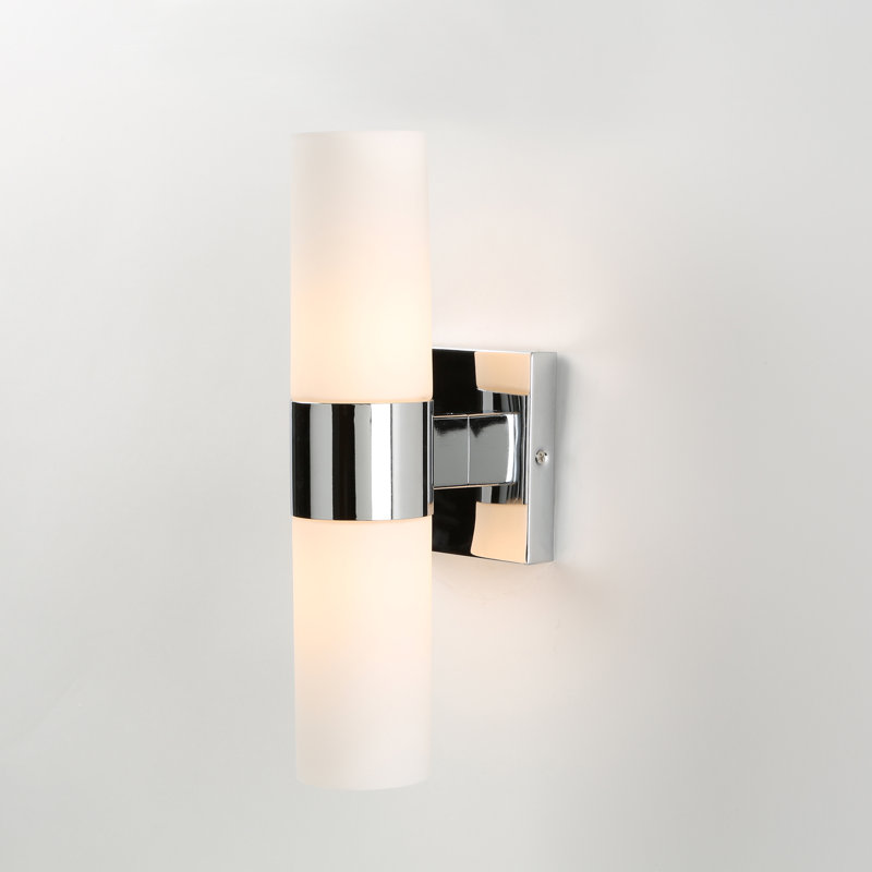 Glenford Steel Armed Sconce, Chrome
