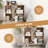 2PCS 4 Cubby Open Bookcase 3-Tier Freestanding Bookshelf w/ Detachable Metal Legs-1080212750