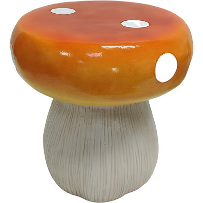 Statue de modèle champignon, siège décoratif extérieur en résine de jardin, siège pour enfants résistant aux intempéries et support pour plante