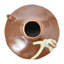Vase de table en grès 5,25 po Abdrahman Brown