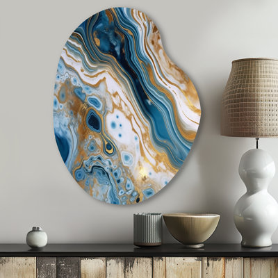 Rosalinda - Abstract Pear Shape Asymmetric Metal Wall Art