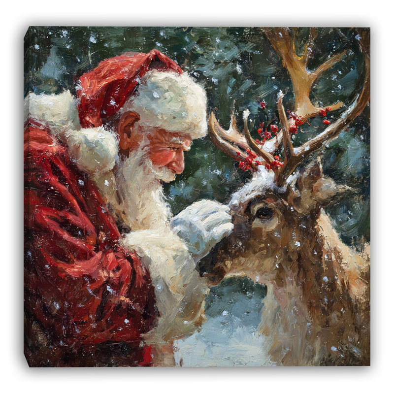 «Winter Bond», art mural sur toile tendue, H 20 po x l 20 po