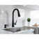 Pfister Barulli 1-Handle Pull-Down Matte Black Kitchen Faucet with Soap Dispenser