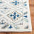 Betsy-Belle Hand Tufted Wool/Cotton Geometric Rug in Blue/Ivory-918600790