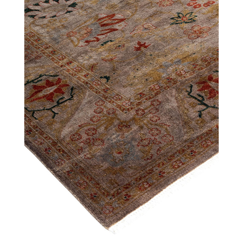 Fine Vibrance One-of-a-Kind 4'4" x 6'4" Hand Knotted Area Rug