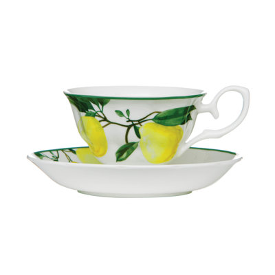 Haygood Bone China Teacup with Saucer