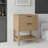Freestanding Bathroom Vanity Cabinet Only with Soft-Close Double Drawers and Spacious Interior Storage, Oak