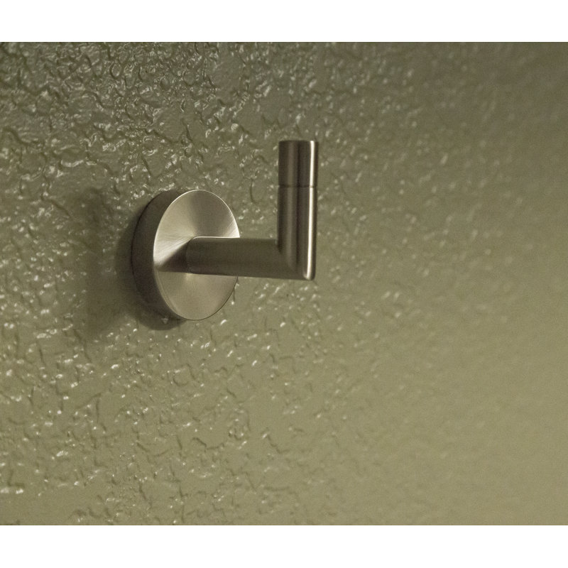Satin Nickel Wall Mounted Single Robe Hook