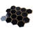 Natural 12.8 in. x 11.11 in. Hexagon Polished Marble Mosaic Tile-67852736