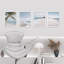 «Beach Shore Tropical Palm Tree Island», reproduction encadrée de 4 pièces-90605081-90605083