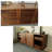 American style black walnut TV stand