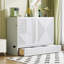Lit escamotable avec grand tiroir, ports USB et prises USB