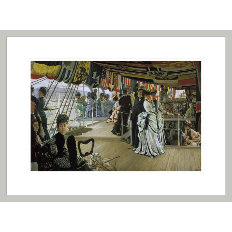 «The Ball on Shipboard» par James Tissot - impression giclée sur cadre, H 16,11 po x l 21,75 po