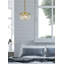 Luminaire bol suspendu unique à 3 lumières avec accents de cristal-1552886177-1552886174