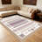 Blush & Beige Southwestern Fringe carpet-easy to clean, machine-washable, soft and comfortable; suitable for door mats, kitchens, living rooms, bedrooms, corridors, and laundry areas. Easy to clean, durable carpet for home decoration.-129469622