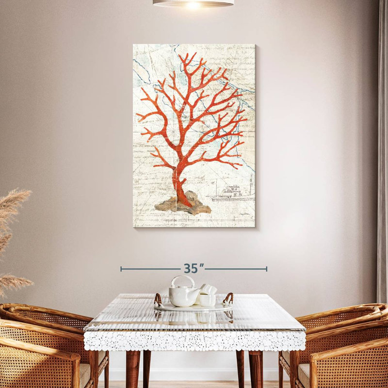 Brampt Textured Coral, 45" H x 30" W