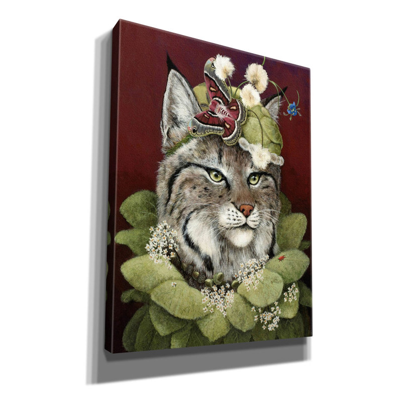 «Forest Ruff» par Carolyn Schmitz, art mural sur toile, H 16 po x l 12 po x P 0,75 po