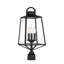 Lampadaire d'extérieur à 3 lumières Nanok (noir)
