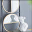 Miroir mural éclectique en métal pour chambre à coucher, salon et vestibule