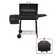 Royal Gourmet 30" Barrel Charcoal Grill with Smoker, Side Table and Cover