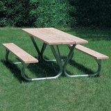Rectangular Outdoor Picnic Table