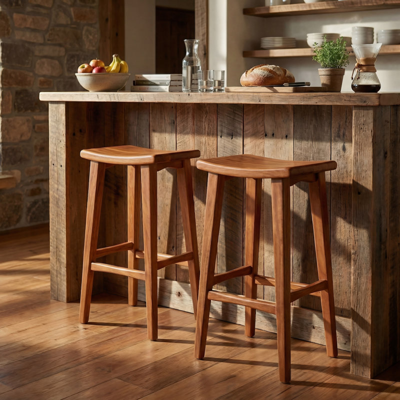 Finneytown Solid Wood Counter Stool, Bar Stool (32" Seat Height)