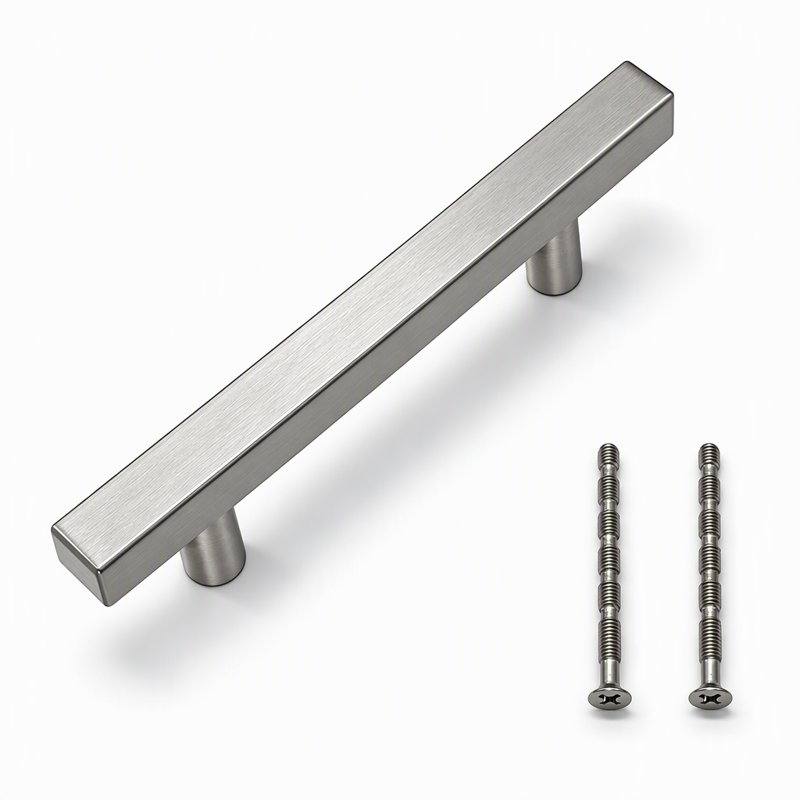 Stainless Steel Modern Drawer Pulls, Cabinet Hardware Multipack for Kitchen, Dresser & Bathroom Vanity（20pack）, 15