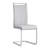 5-Piece Modern Rectangular Tempered Glass Dining Set with Metal Base and Faux Leather Cantilever Chairs-2130442615-2092128785-2096425728