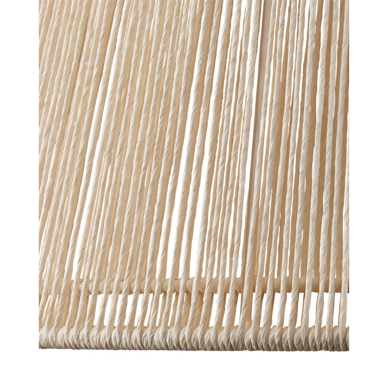 Luminaire suspendu blanc Parnell, Naturel / beige / blanc givré