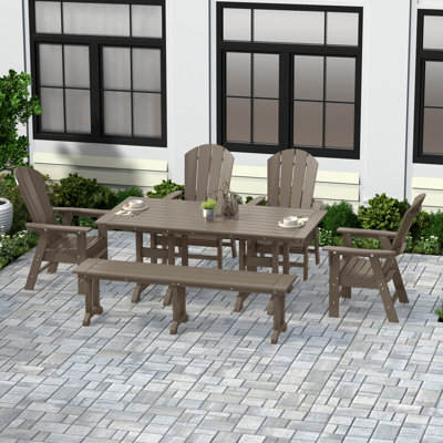 Laguna 6 - Person Patio Dining Set with Rectangular Table
