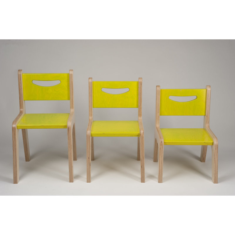 Chaise de classe standard, Naturel, 14 po
