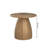 Round Patio Side Table, Metal Steel Outdoor Side Table, Patio Accent End Table-1461477998