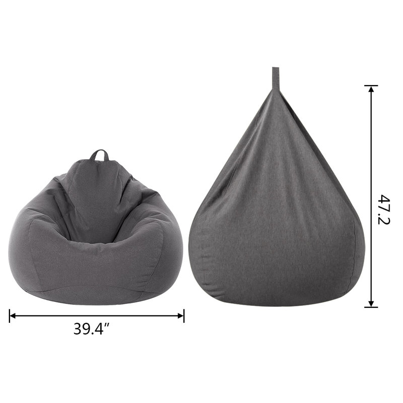 Housse pour fauteuil à billes d'extérieur, H 47,2 po x l 39,4 po x P 39,4 po