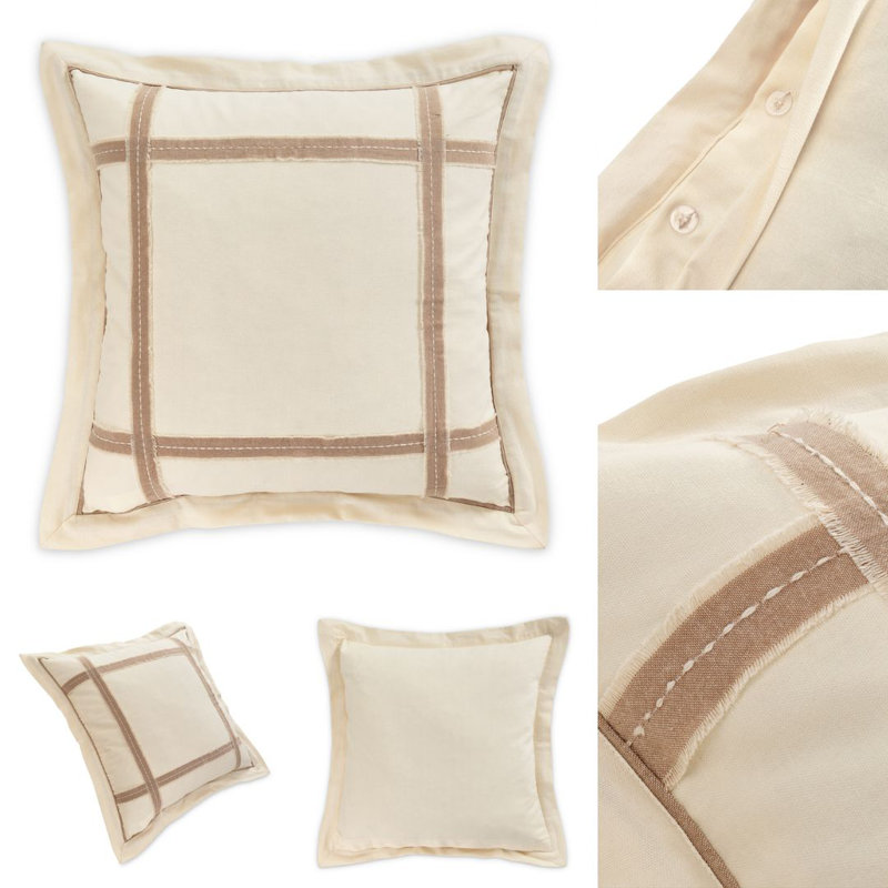 Country Lane Duvet Set - Toast, Queen Duvet Cover + 4 Shams + 2 Pillows