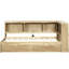 Lit de jour simple en bois avec deux tiroirs de rangement, des chargeurs et des armoires de grand choix - Lit stable-121097390