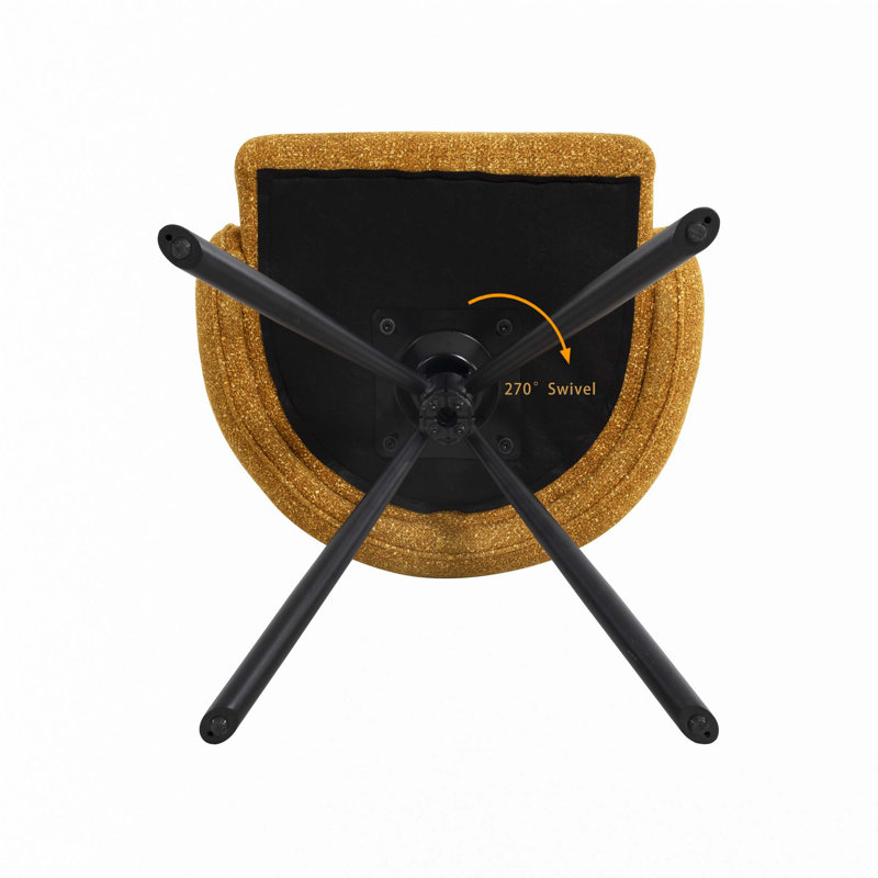 Chaises de salle à manger pivotantes à 270 °, Beige