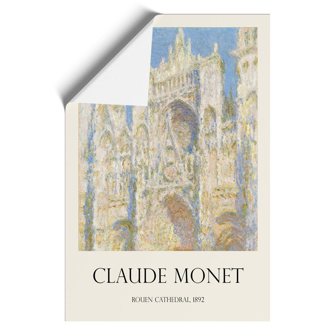 Rouen Cathedral Print by Claude Monet - Frameless Print