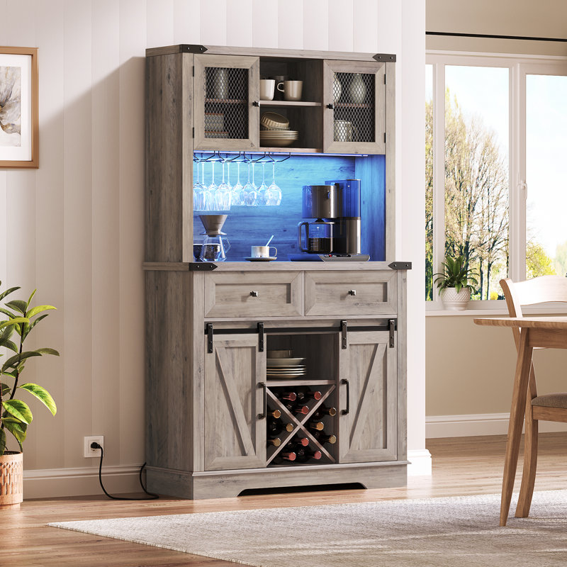 Armoire de bar Valerie, Gris