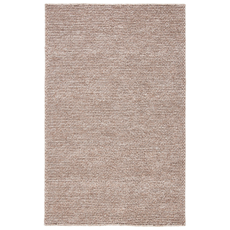 Tapis brun fait à la main Elle, Rectangle de 5 pi x 8 pi