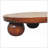 Solid Wood Chestnut Central Ball Table, Brown