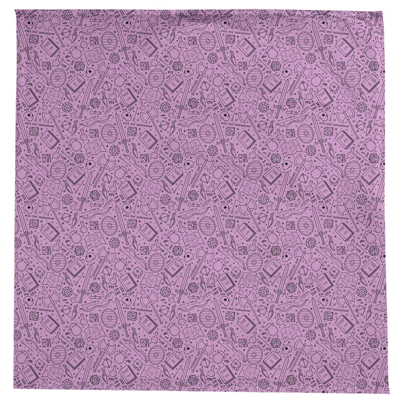 Nappe à motif rpg Leffel, Rose / Noir