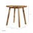 Farmhouse Style Solid Wood Round Dining Table