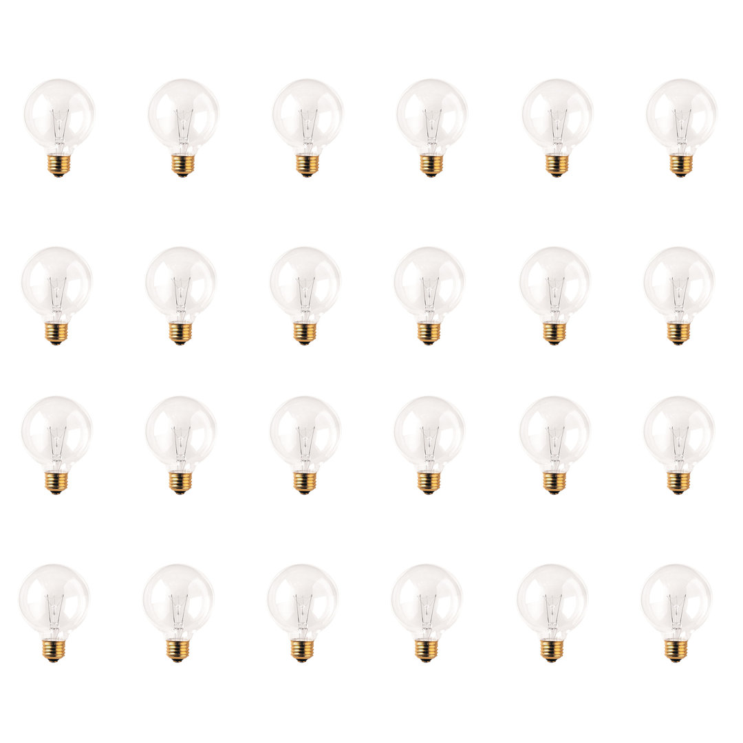 E26 Dimmable Incandescent Globe Light Bulb (Set of 24) Bulbrite Industries Brightness 